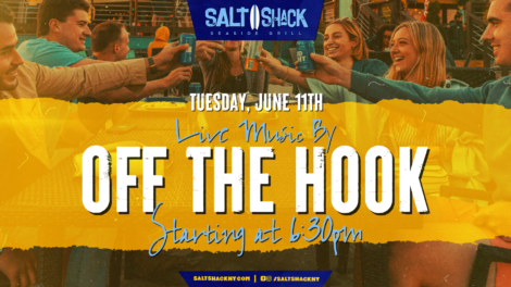 Tuesday, June 11th live music by Off the Hook at 6:30 pm