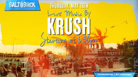 Thursday, May 16th live music by Krush at 6:30 pm