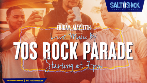 Friday, May 17th live music by 70's Rock Parade at 7 pm