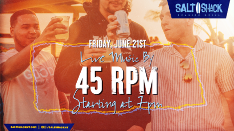 Friday, June 21st Live Music by 45 RPM at 7 pm