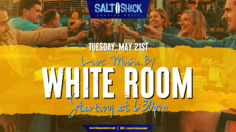 Tuesday, May 21st live music by White Room at 6:30 pm