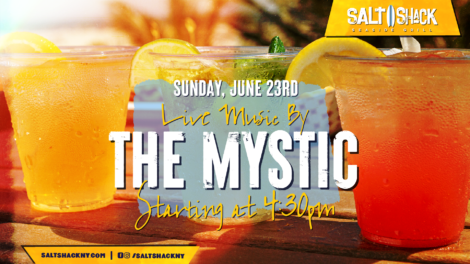 Saturday, June 23rd Live Music by The Mystic at 4:30 pm