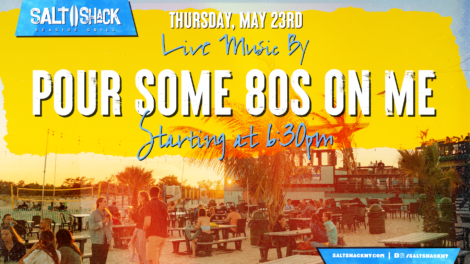 Thursday May 23rd Live music by Pour Some 80s at 6:30pm