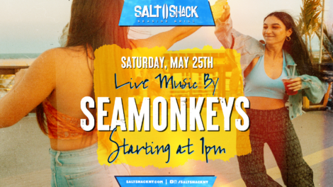 Saturday, May 25th Live music by the Sea Monkeys at 1 pm