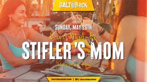 Sunday, May 26th live music by Stifler's Mom at 7 pm