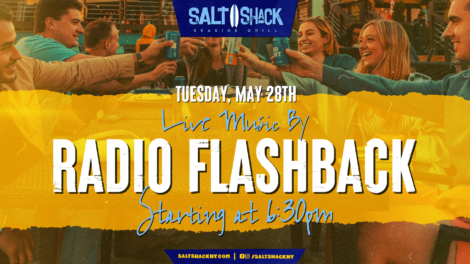 Tuesday, May 28th live music by Radio Flashback at 6:30 pm
