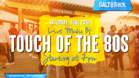Saturday, June 29th Live music by Touch of the 80's at 7 pm