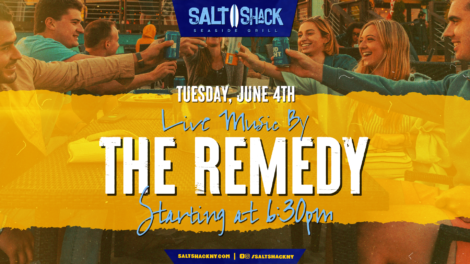 Tuesday, June 4th live music by The Remedy at 6:30 pm