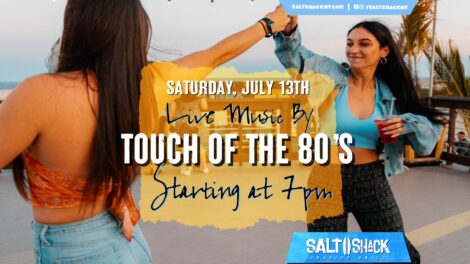 Saturday, July 13th: Live Music by Touch of the 80's at 7 pm