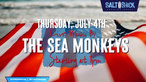 Thursday, July 4th: Live Music by The Sea Monkeys at 1 pm