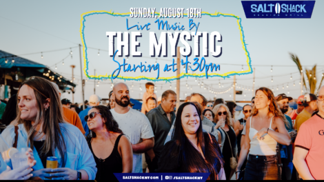 Sunday, August 18th live music by the mystic at 4:30 pm