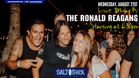 wednesday august 21st live music by the ronald reagans at 6:30 pm