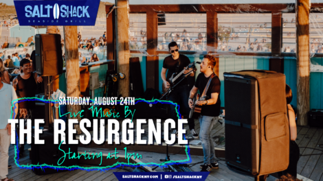 saturday august 24th live music by the resurgance at 1 pm